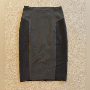 Express Two Tone Pencil Skirt